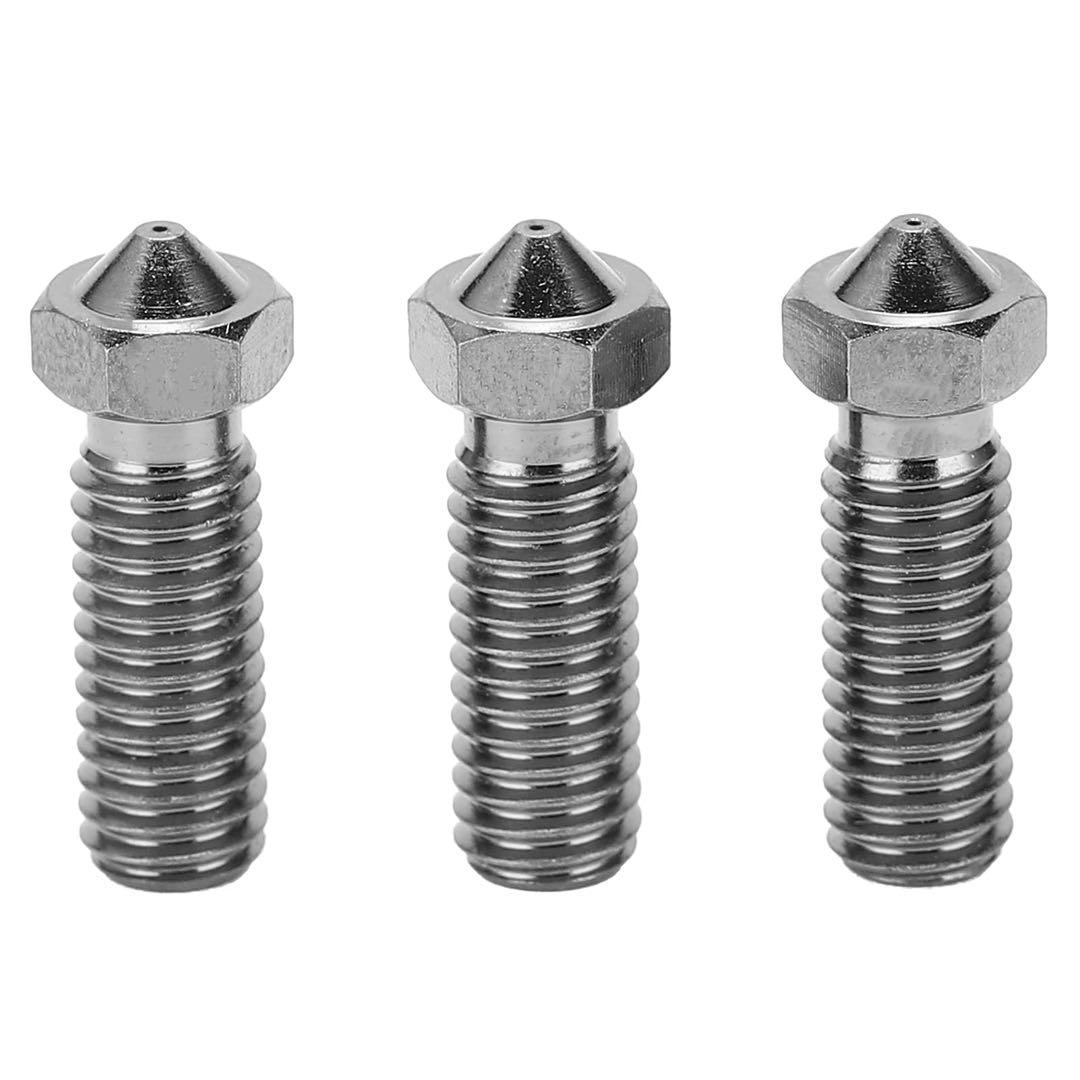 3 pcs 0.2/0.3/0.4/0.5/0.6/0.8/1.0 mm M6 Volcano Nozzle