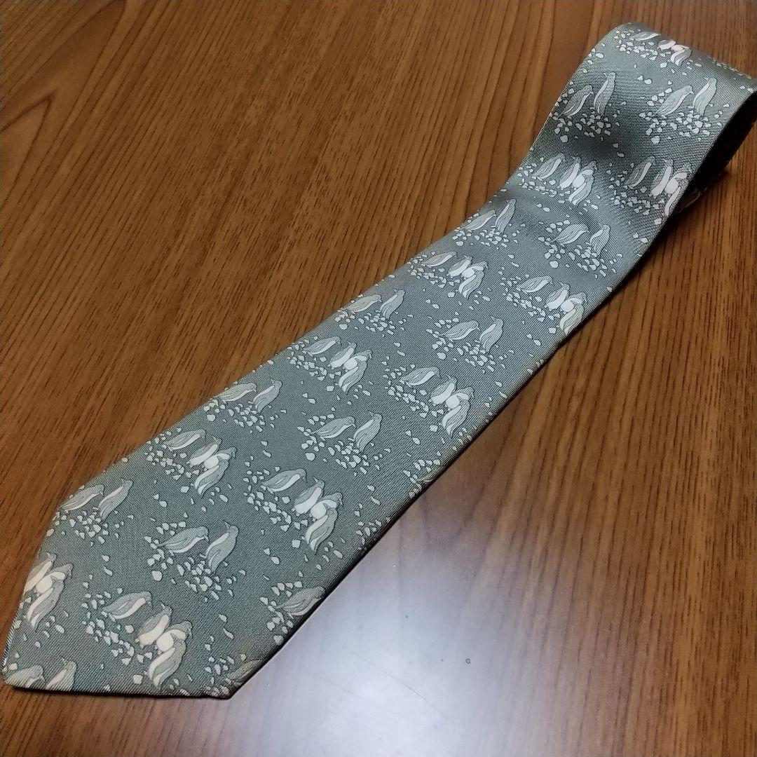 HERMES (Hermes) Tie ⑥ Black Tag