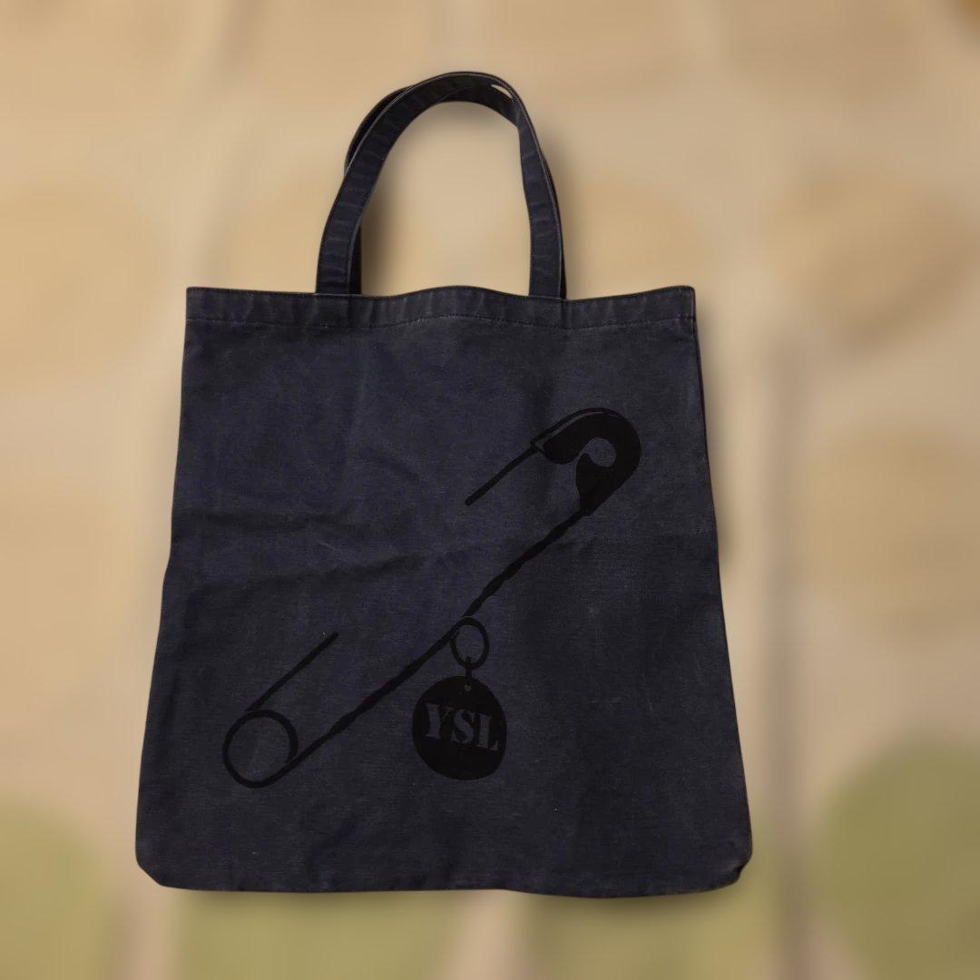 Unbelievably Cheap & Lightweight! Gorgeous! STEFANO Era YSL Tote, Dark Blue, Safety Pin Design
