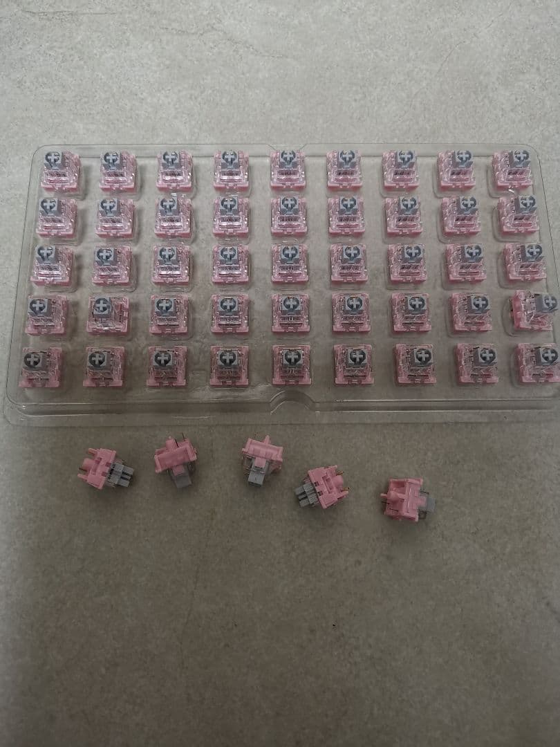 (Price Reduced) SKYLOONG Key Switches Rose Silver 50 pcs