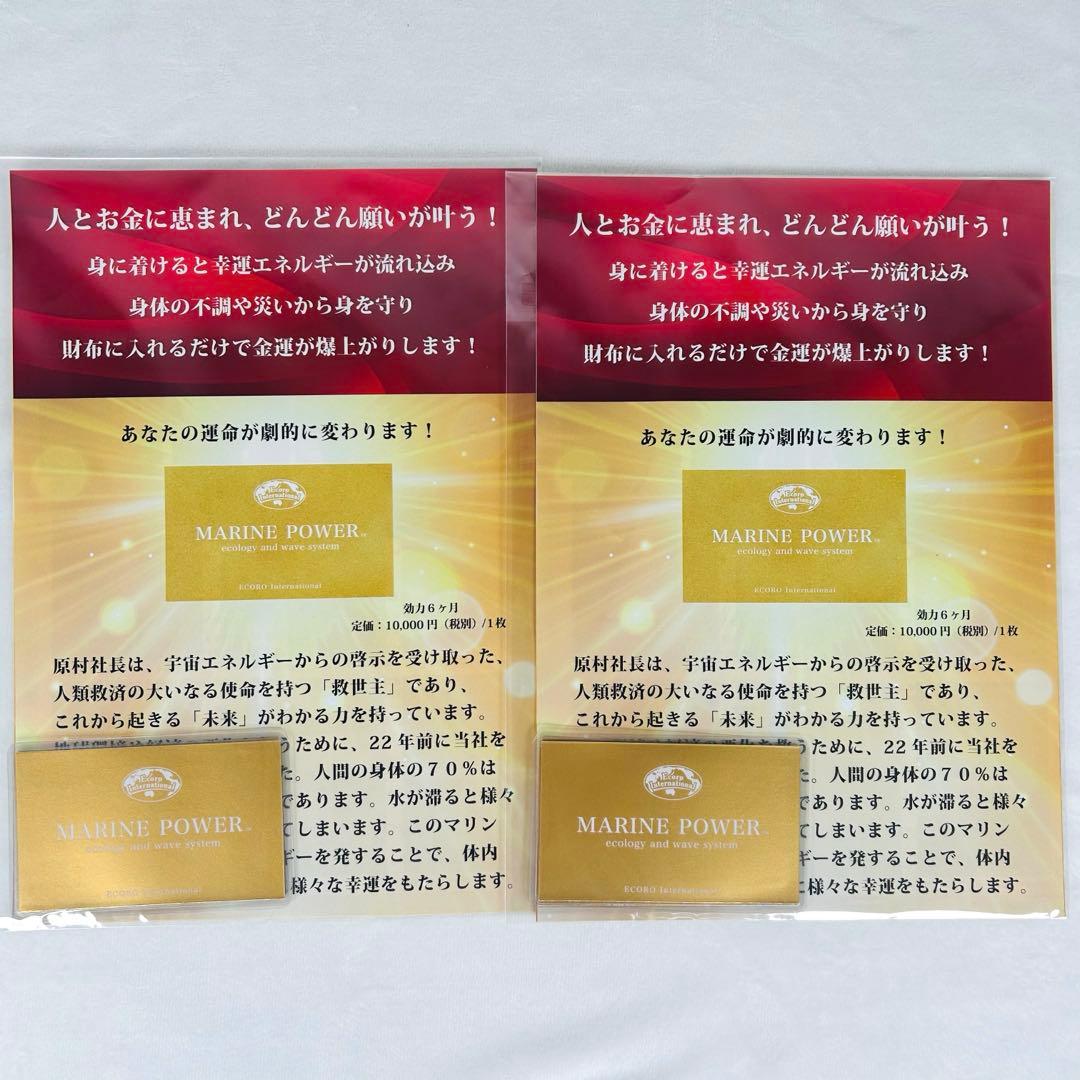 Ecolo International Marine Power Card Set of 6 - Brand New, Unused
