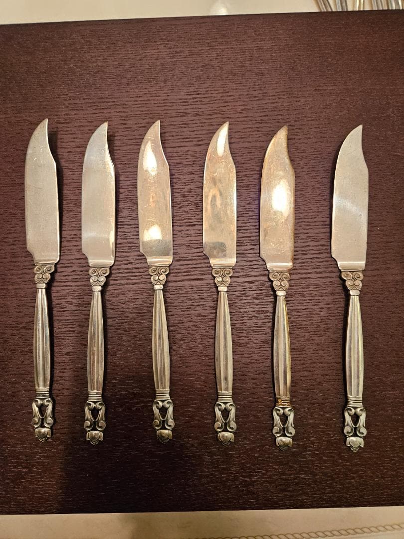 Georg Jensen Acorn Knife Set of 6