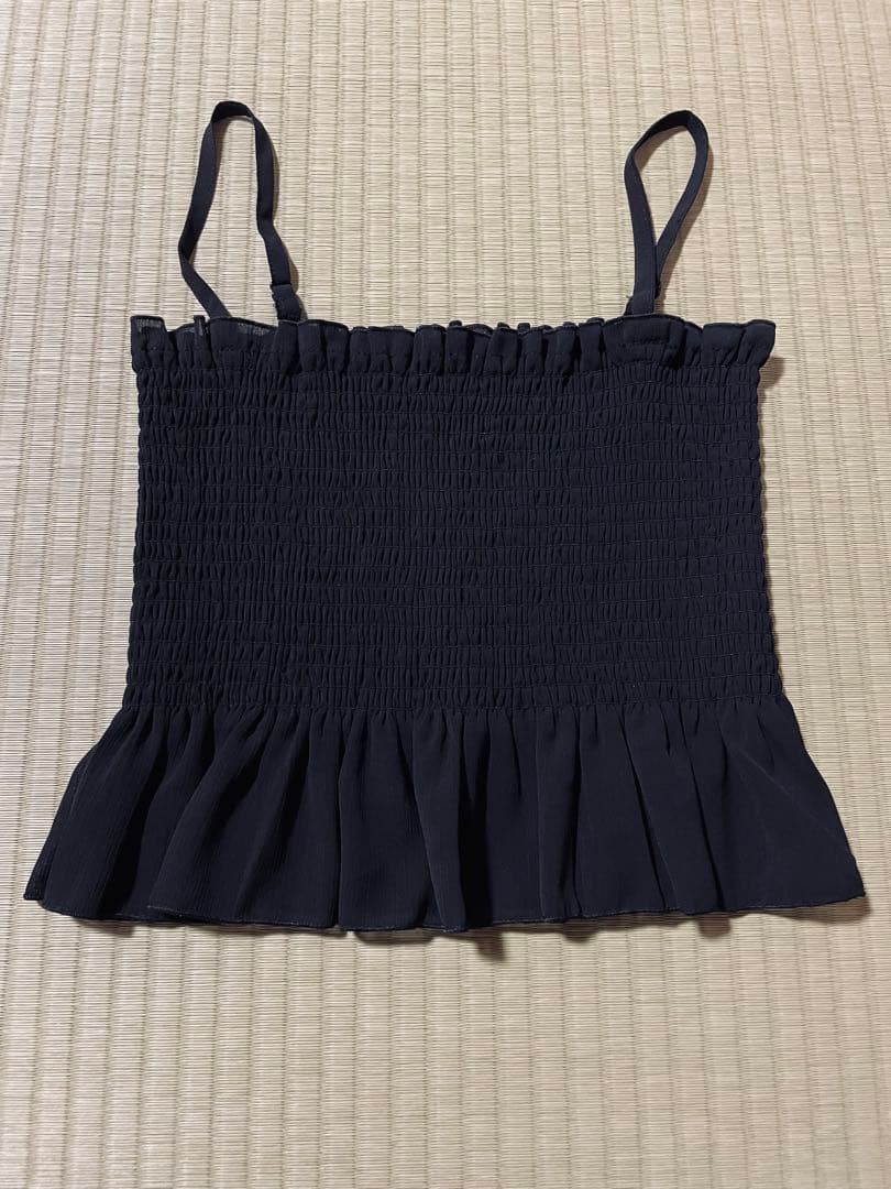 earth music&ecology Black Bustier, Free Size