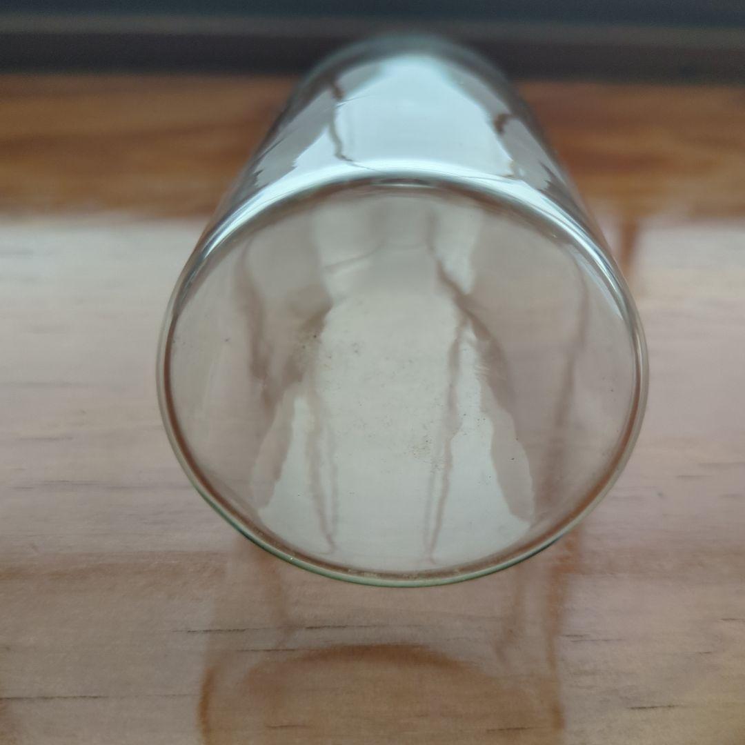 Old glass slender vase, approx. 17cm tall
