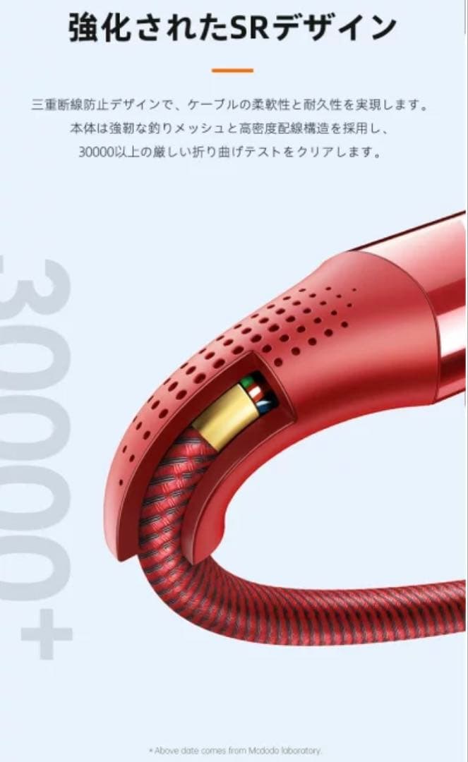 L-Shaped USB-C Cable, 90 Degree Bend, 100W Fast Charging, High Durability