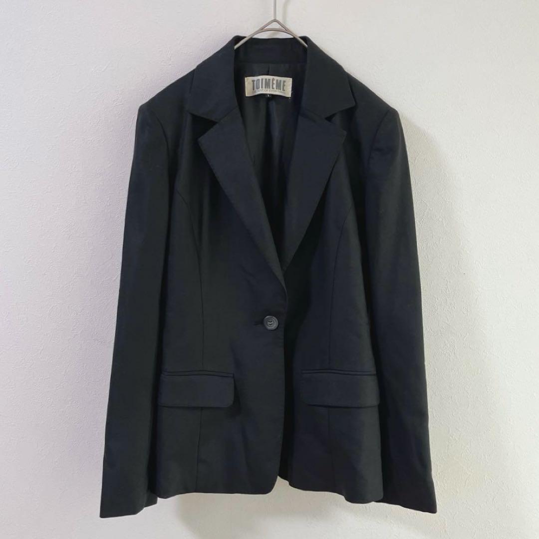 5074 TOIMEME Suit Jacket Formal Business Black Italy