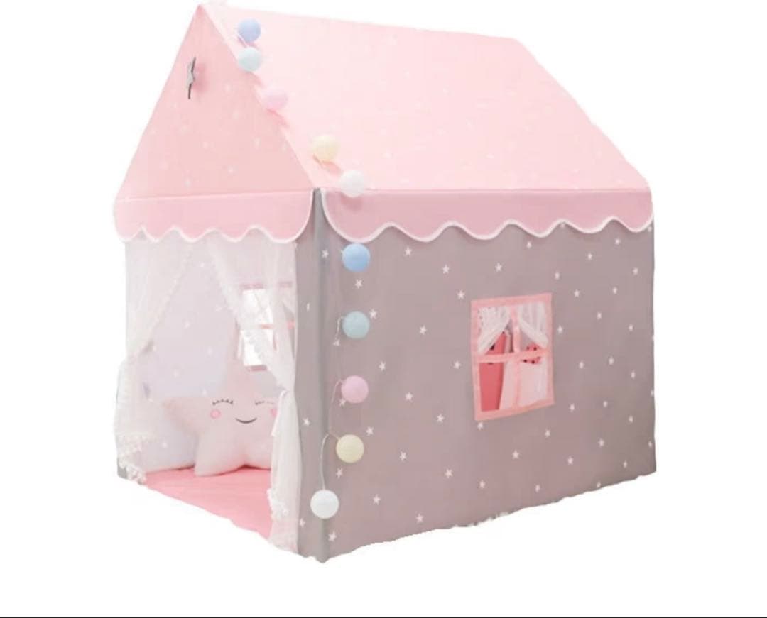 Kids Tent Stylish Nordic Girl Simple Pink