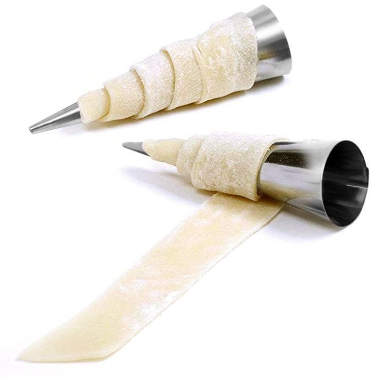 6-piece set, square, cornet shape, bread making tools, bread, pie tools, piping tips, conical