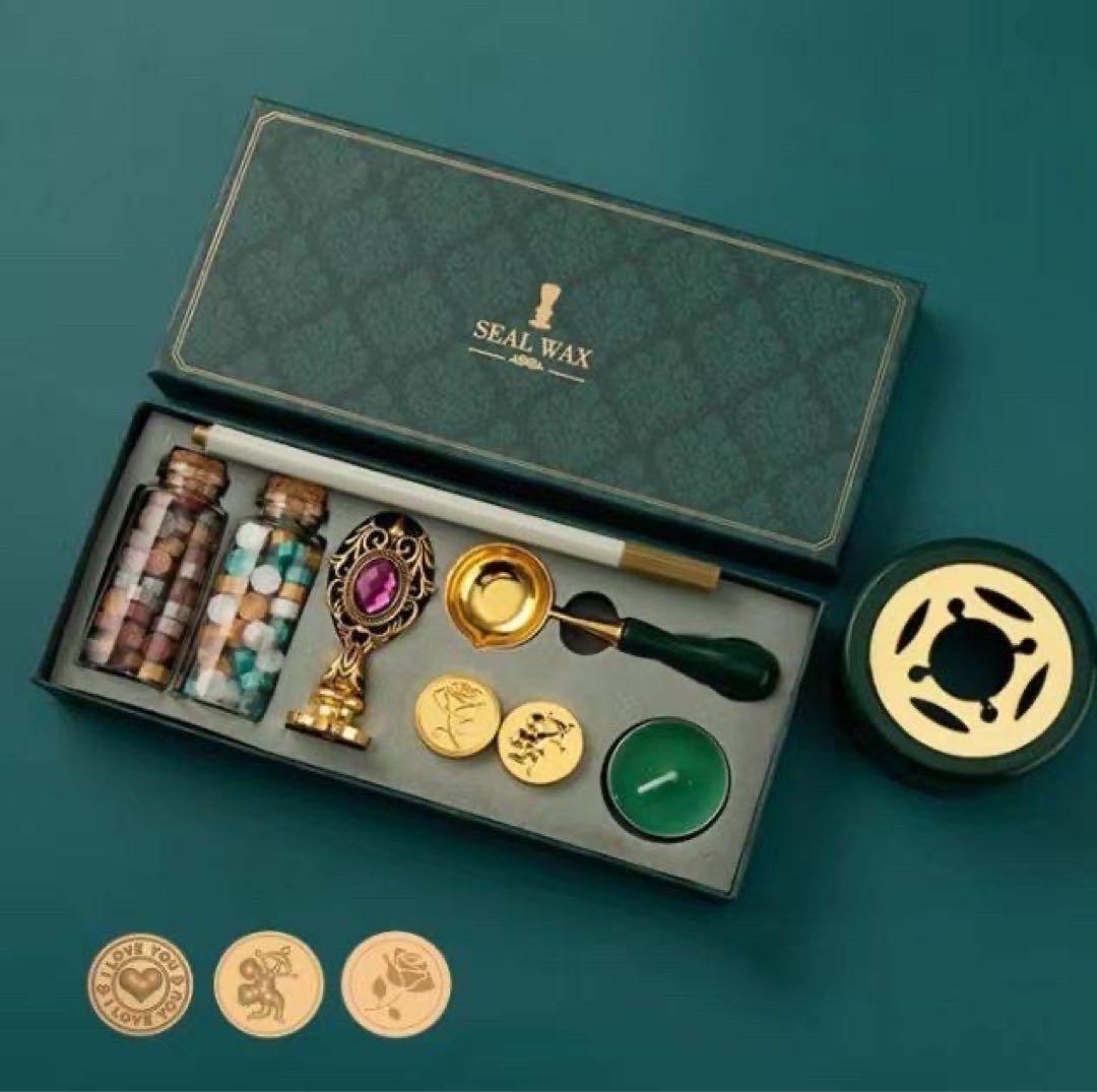 Sealing Stamp, Sealing Wax, Wax Bead Starter Kit