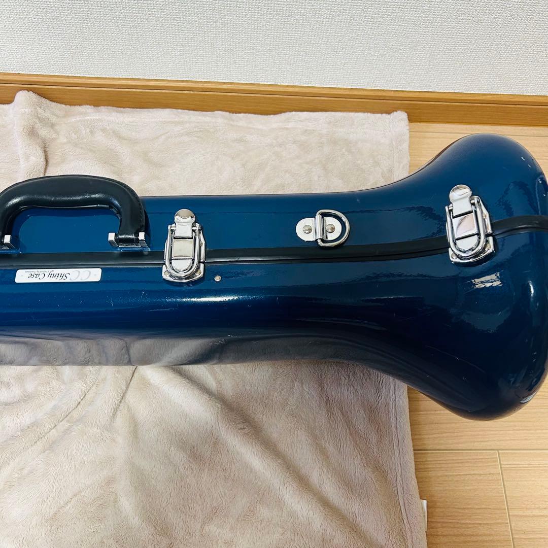 CC Shiny Case Trombone Case - Lightweight - Blue