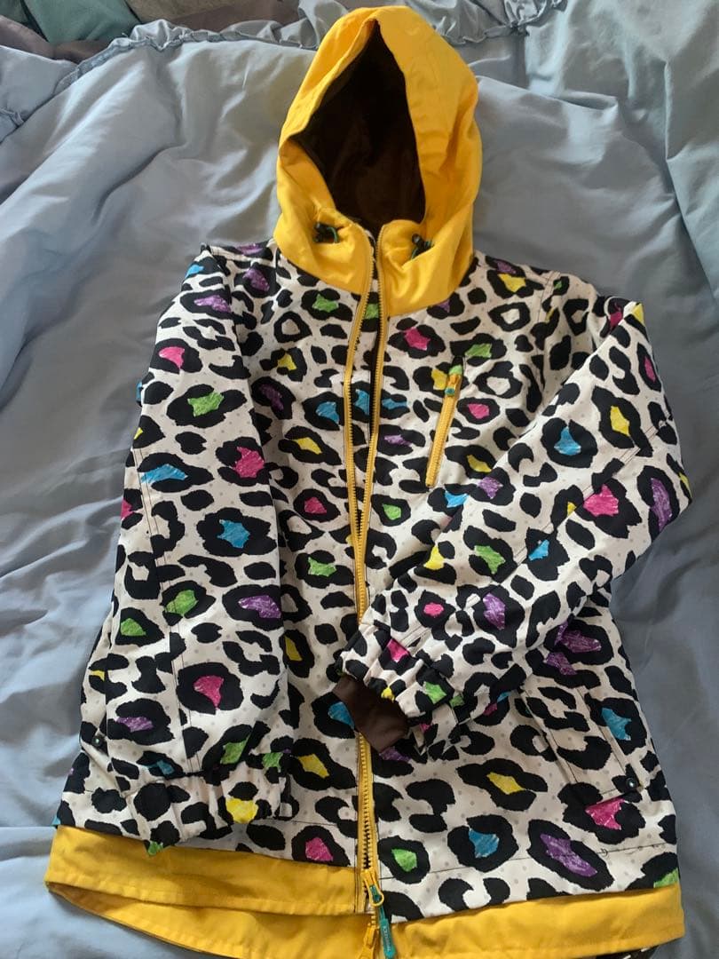 Colorful Leopard Print Snowboard Wear