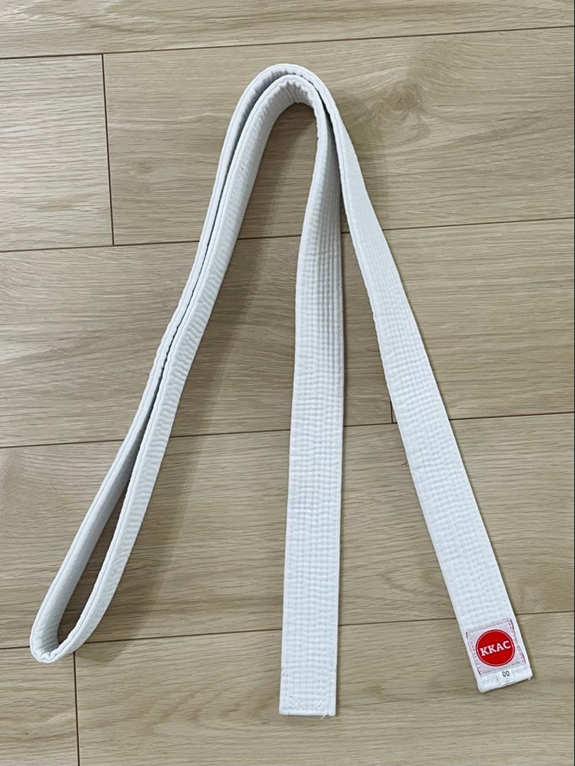 KKAC Karate Uniform Set, White Belt, Kids' Size 00 (approx. 110cm)