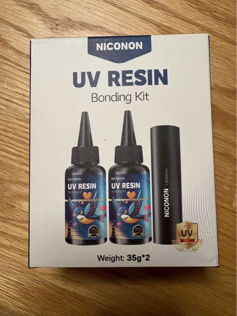 UV Resin Strong Instant Adhesive Multi-purpose Adhesive UV Adhesive UV Flashlight 35g 2 pcs