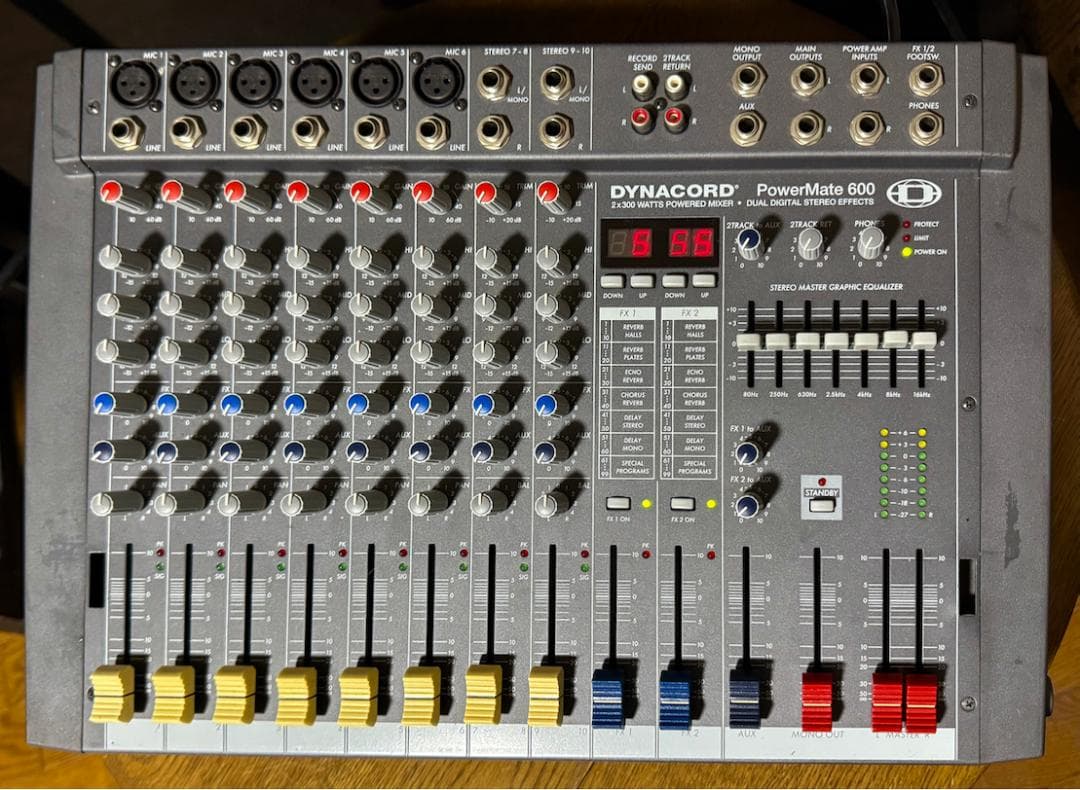 DYNACORD POWERMATE 600 Powered Mixer Working Condition USED