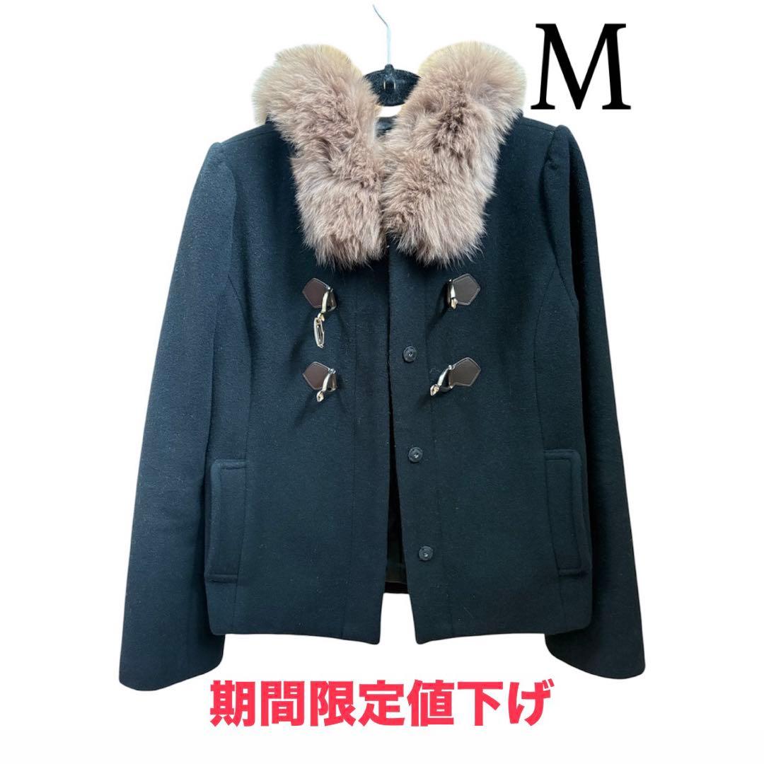 Anonymous Shipping [apuweiser-riche] Short Duffle Coat Fur Black