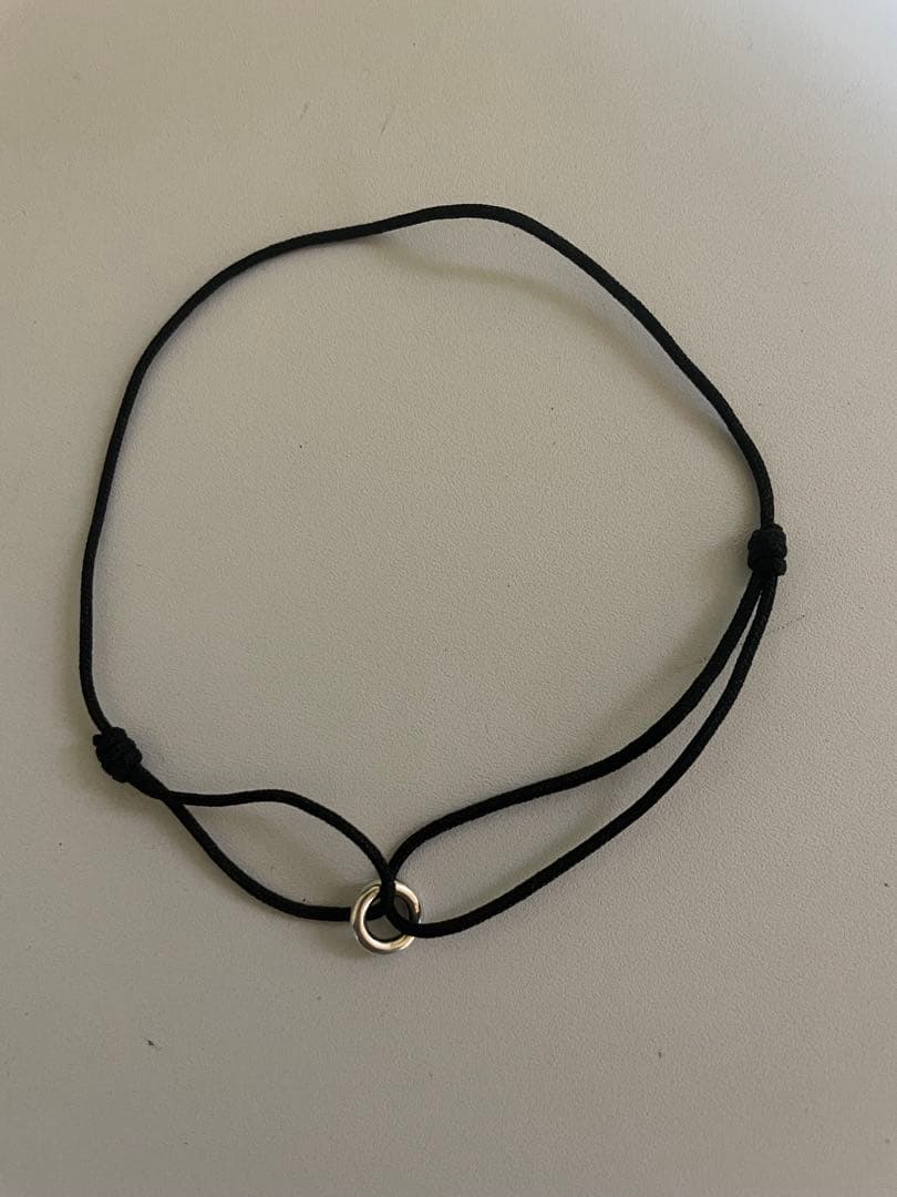 Black cord anklet