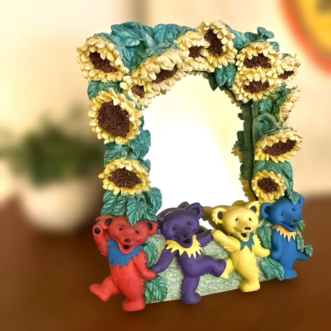 Rare! Grateful Dead Photo Frame Mirror Dancing Bear Daisy