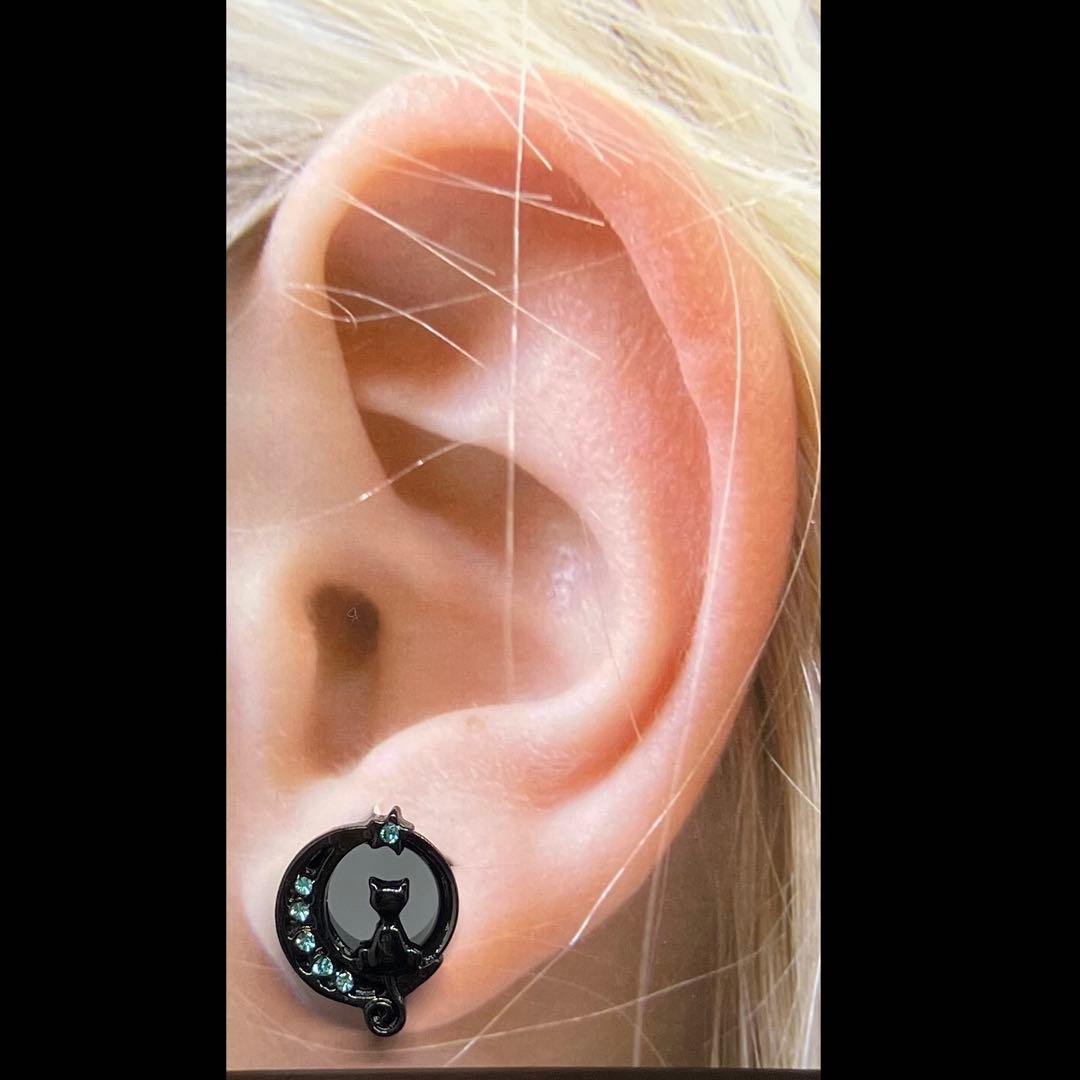 1998 ★ Unused ★ 00G ★ Body Piercing ★ Stainless Steel ★ Double Flare ★ Kitty 3