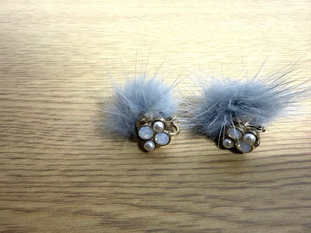 Women's Fur Earrings - Set of 2