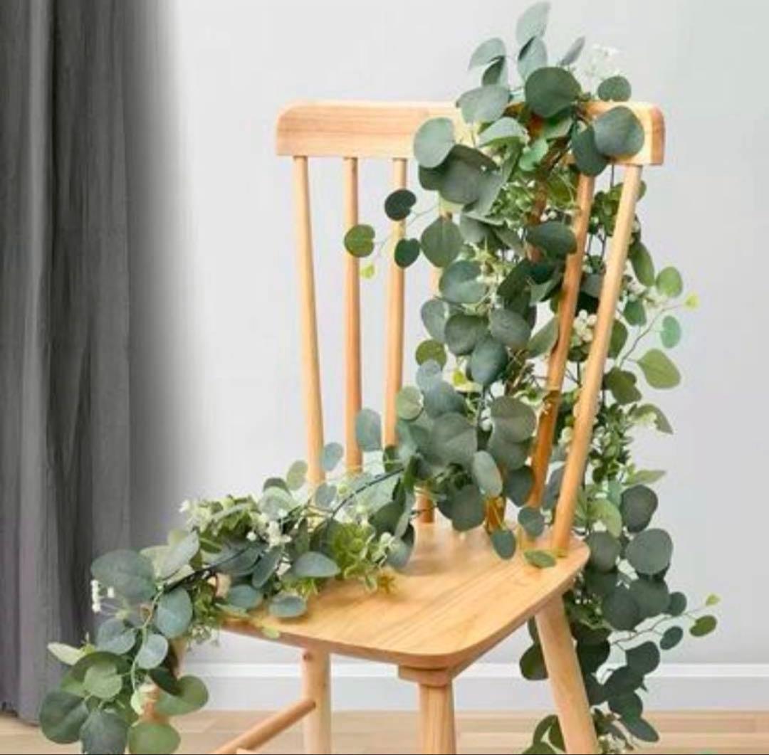 Eucalyptus Faux Greenery Garland, Set of 2, Wedding Decorations