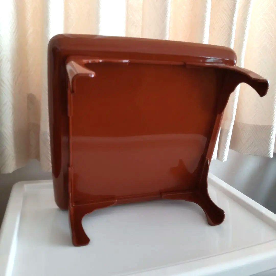 Red Lacquerware Tray with Legs, Square, Also for Divine Offerings
