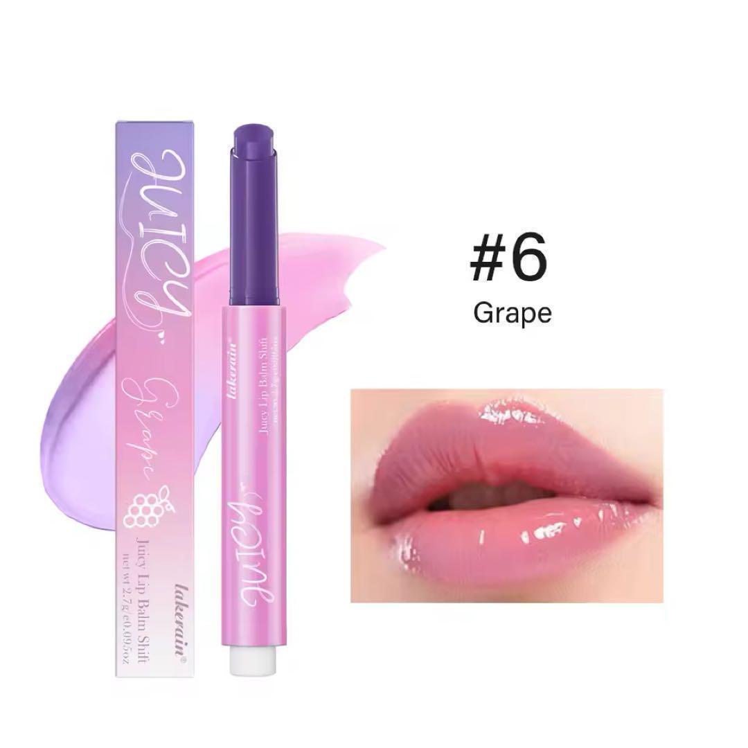 Color-changing lip balm, lip care, lip cream #6 Grape