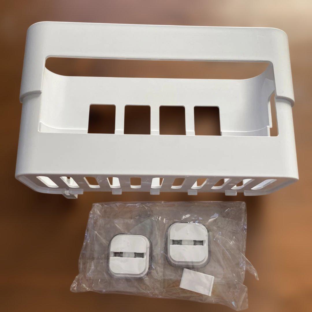 KEYUCA New, Opened Box Bath Washing Container Holder White Sponge/Detergent Rack
