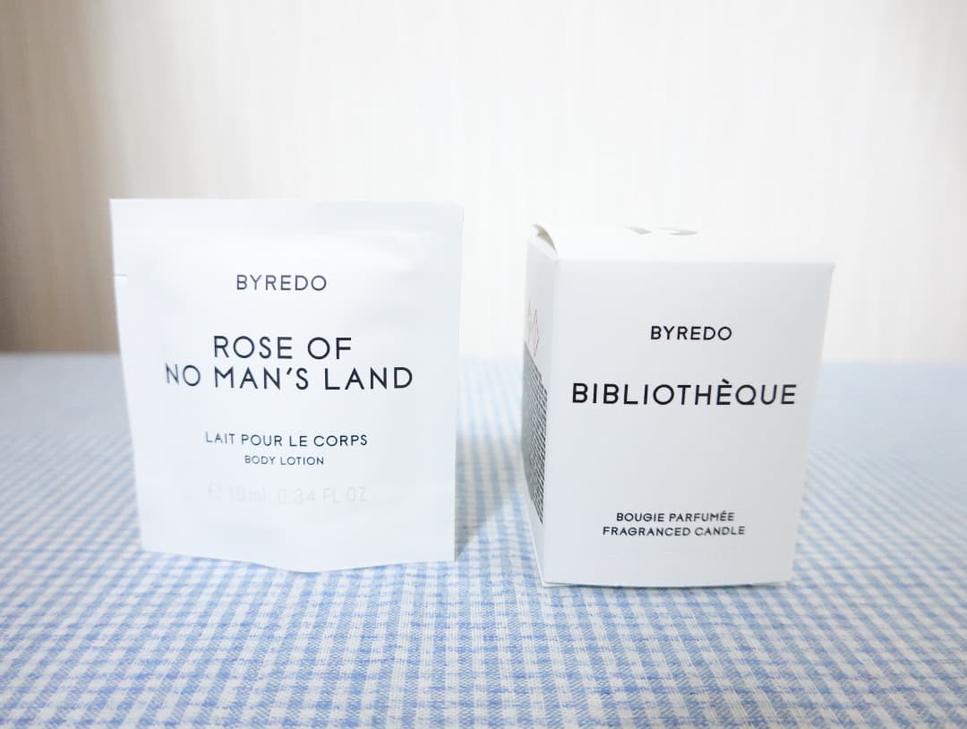 New, unused ★ Bibliothèque Mini Candle + Rose Body Lotion ★ BYREDO