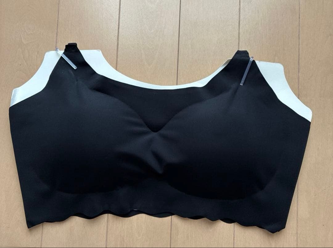 Seamless Night Bra, Sports Bra, Bra Top, XL, Black