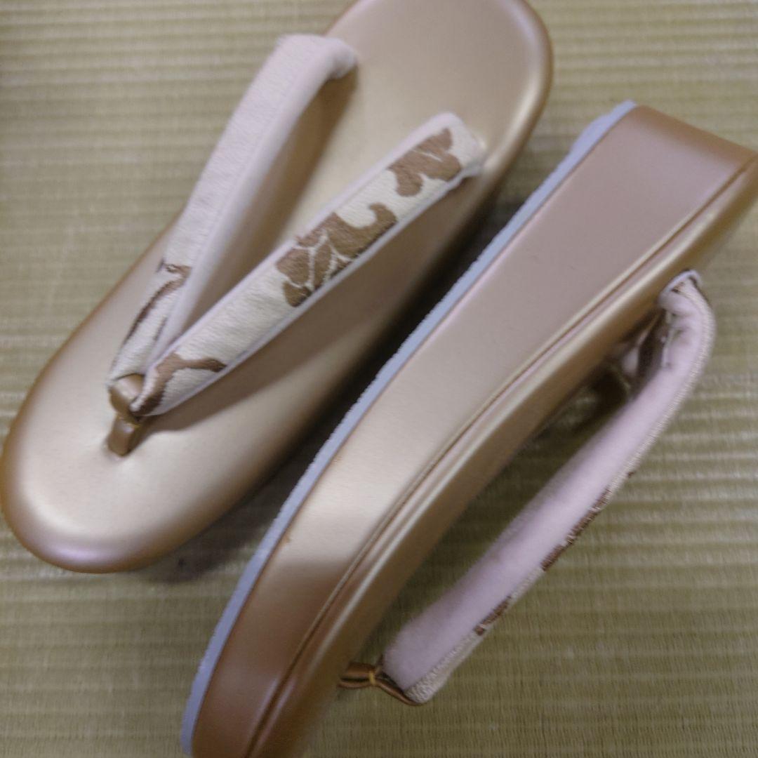 Custom-made Zori and Bag Set, Nishijin-ori Silk, Brand New, Unused