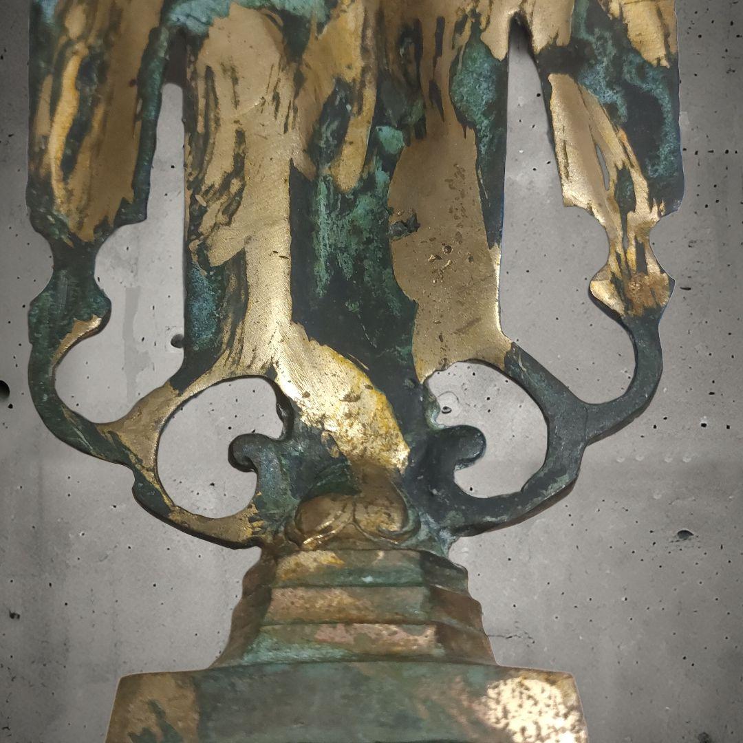 Gilt Bronze Buddha Triad, Buddhist Art, China, Korea, Antique