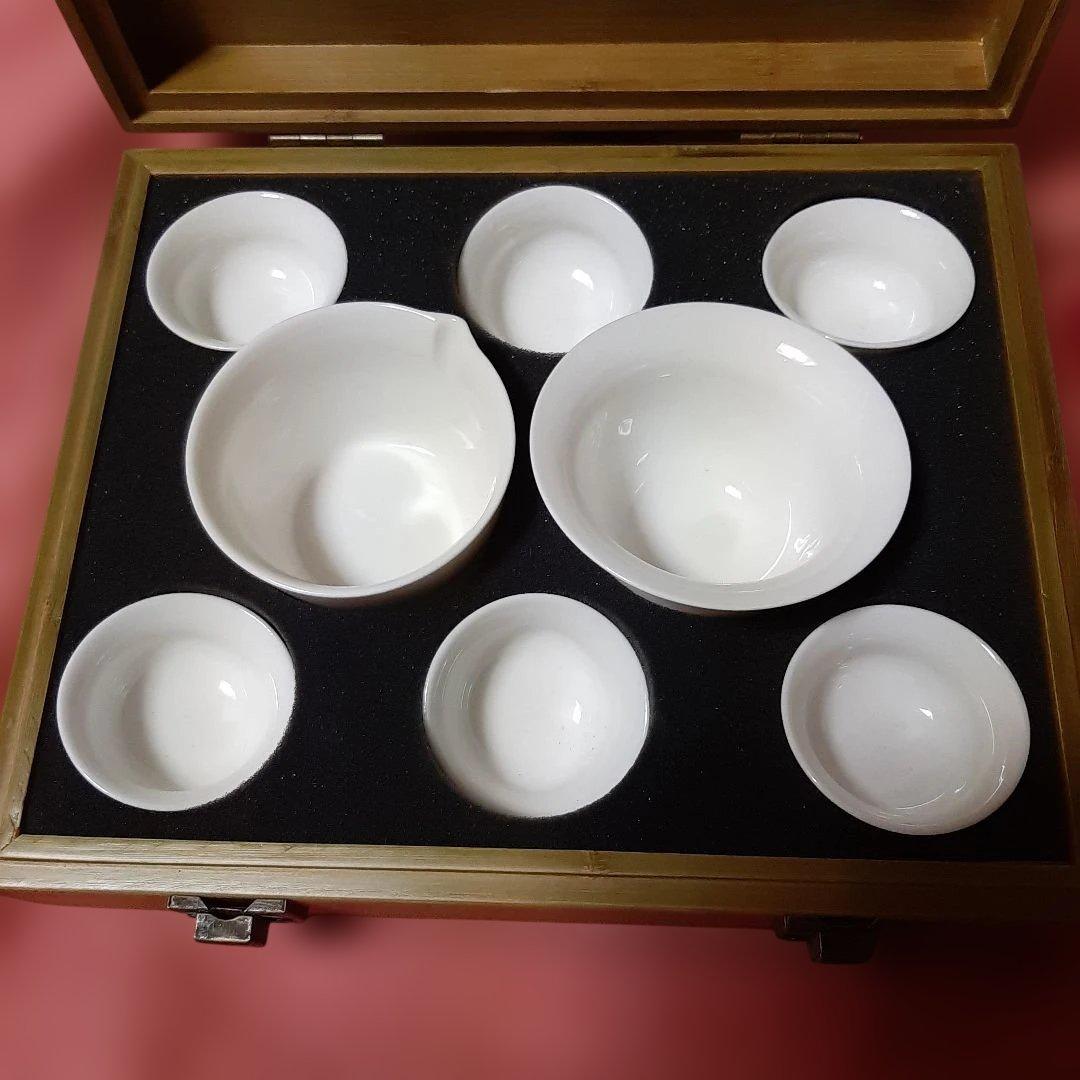 New ◆ Shofuku Sukechagi ◆ Chinese Tea Ceremony Set ◆ Bamboo Tea Tray ◆