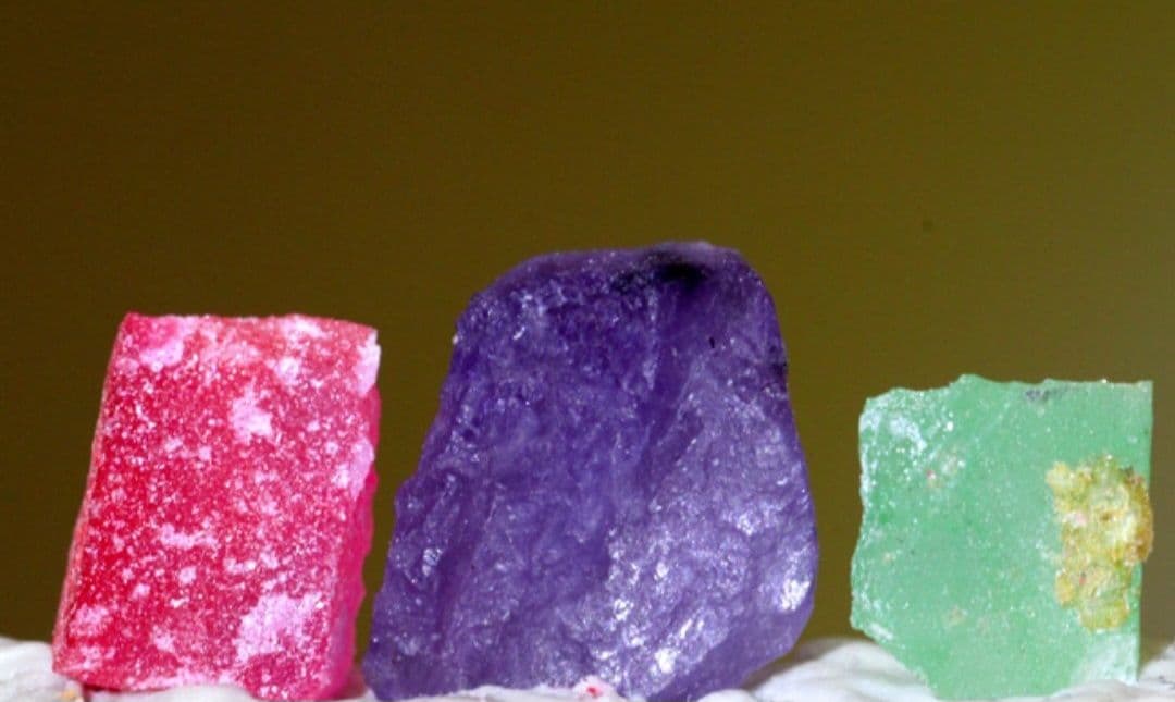 Pink Sapphire Emerald Scapolite Rough Stone