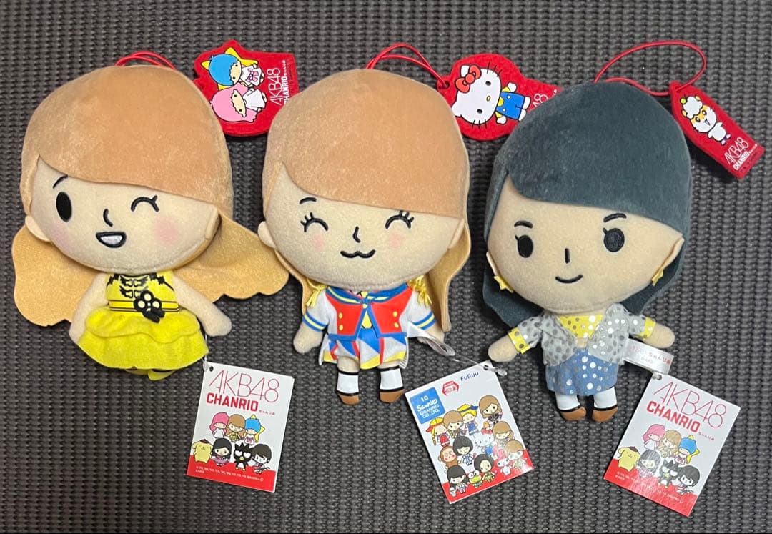 AKB48 x CHANRIO (Chanrio) Plush Toy Set of 3