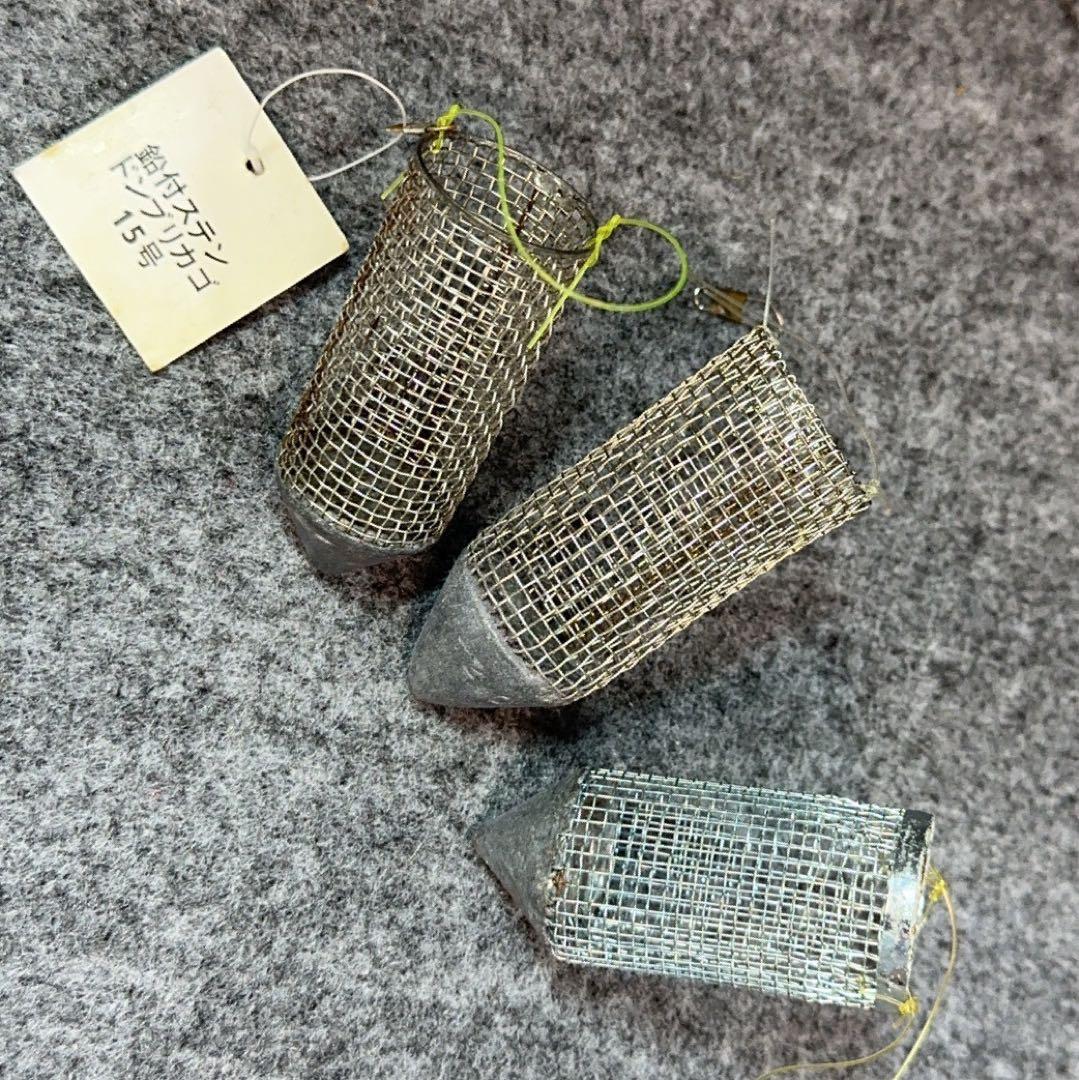 Lead-Coated Stainless Steel Donburi Cage, Size 15, and other set items