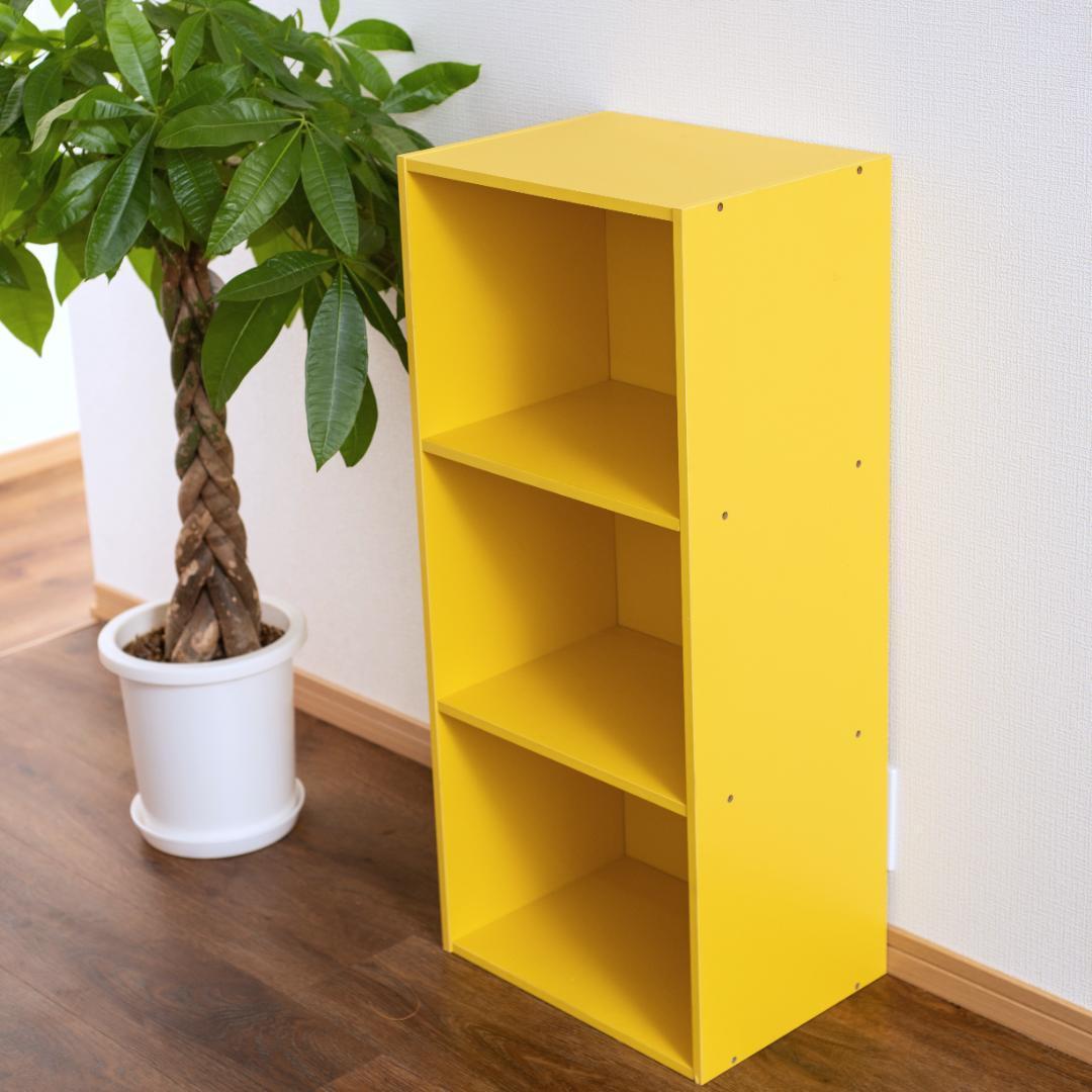 Color Box (Yellow) 1 pc. Storage Shelf, 3 Tiers, Yellow, Single Item