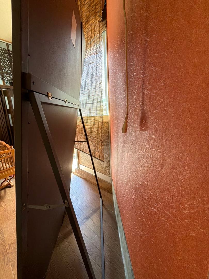 Large Standing Mirror, Dark Brown, Width 90cm, Height 180cm