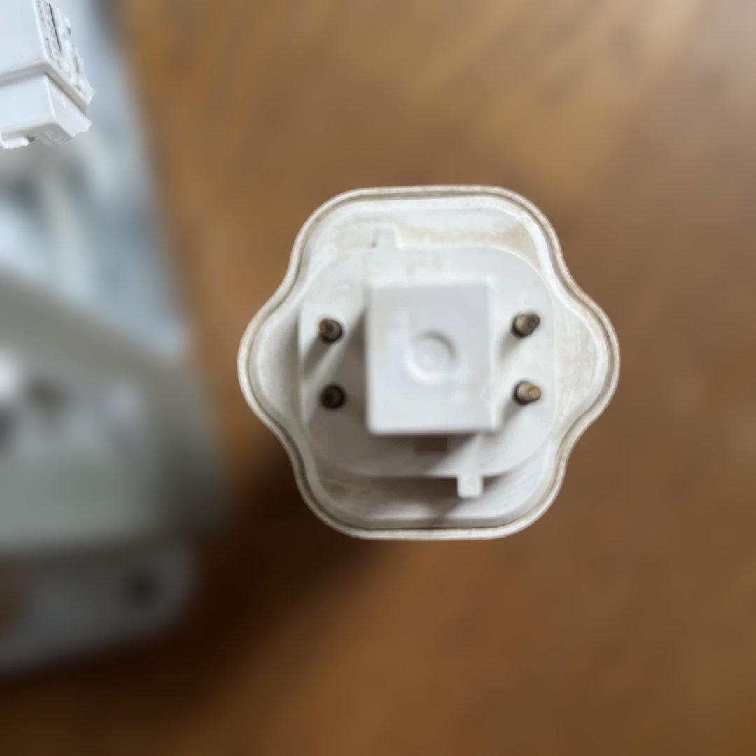 Downlight φ125, 2 pieces, National, fluorescent lighting fixture, with warm white fluorescent bulb