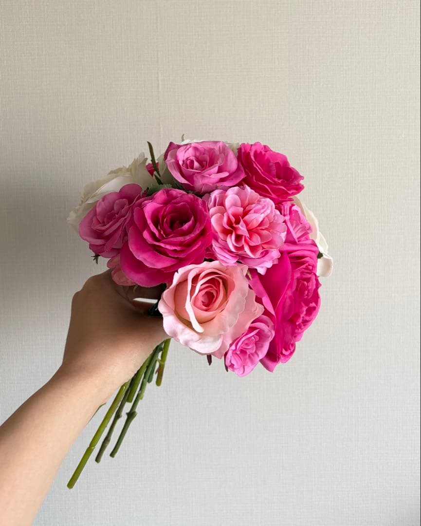 Wedding Bouquet & Boutonniere - Roses - Artificial Flowers