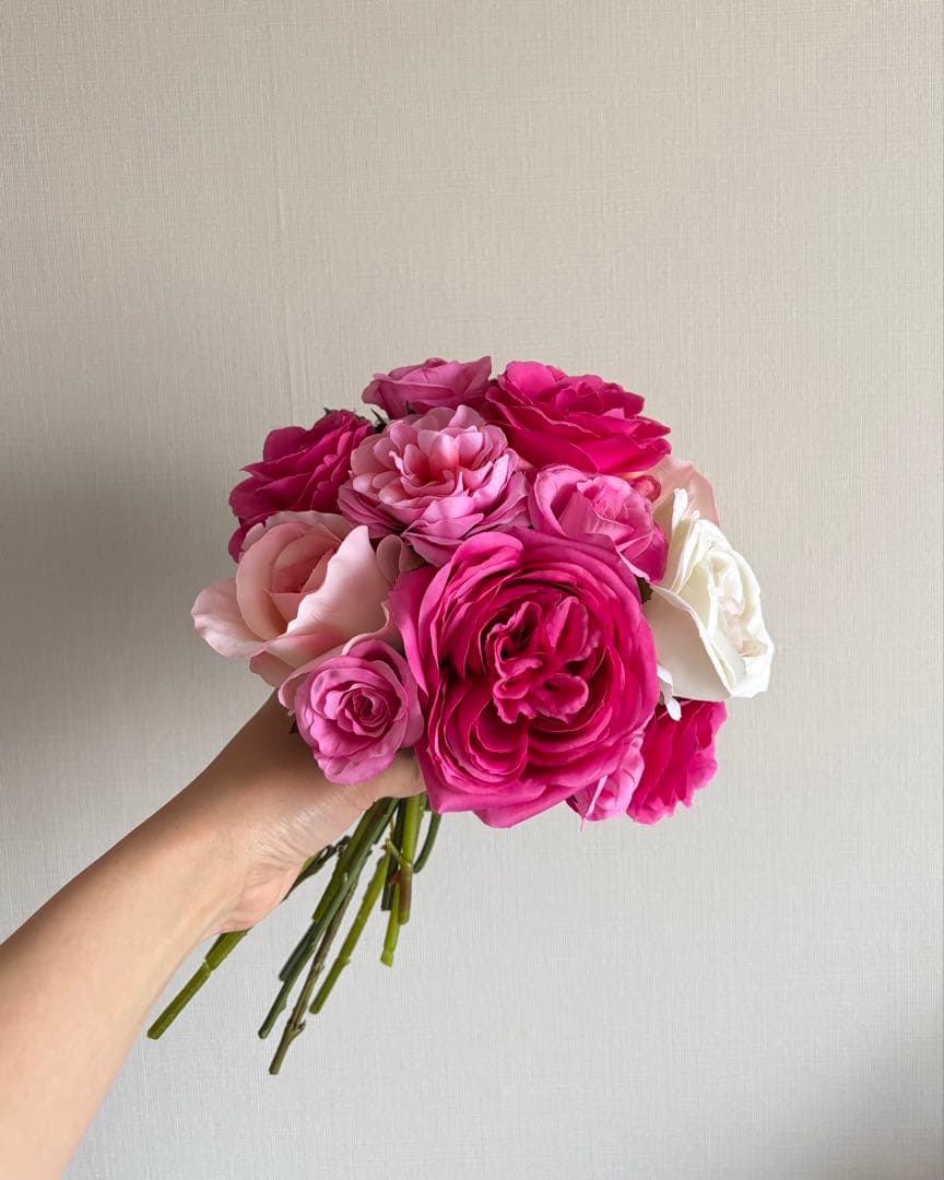 Wedding Bouquet & Boutonniere - Roses - Artificial Flowers