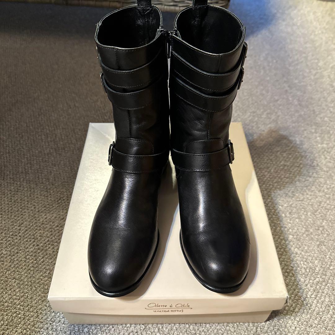 Black Engineer Boots, Size 37
