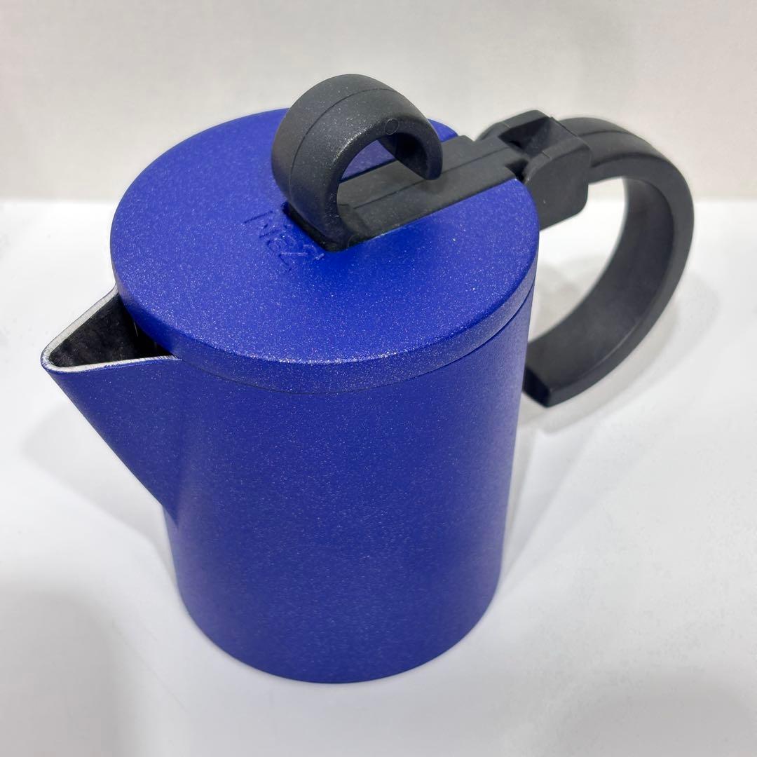 Rare Bialetti BIA2 Blue 2-Cup Stovetop Espresso Made in Italy With Instructions