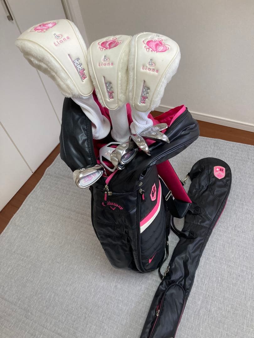 【For Beginners】Callaway Bag I-Kiss Ladies Golf Club Set