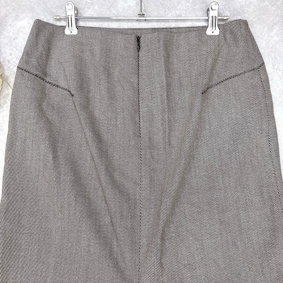 Eleu Nor Light (42) Made in Italy Tight Skirt Back Slit Gray Commute