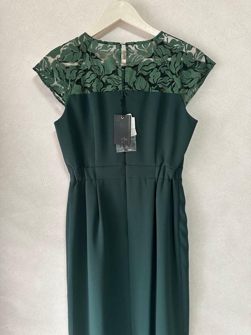 New Aga Arga Lace Dress Green 38 Made in Japan List Price ¥25,000