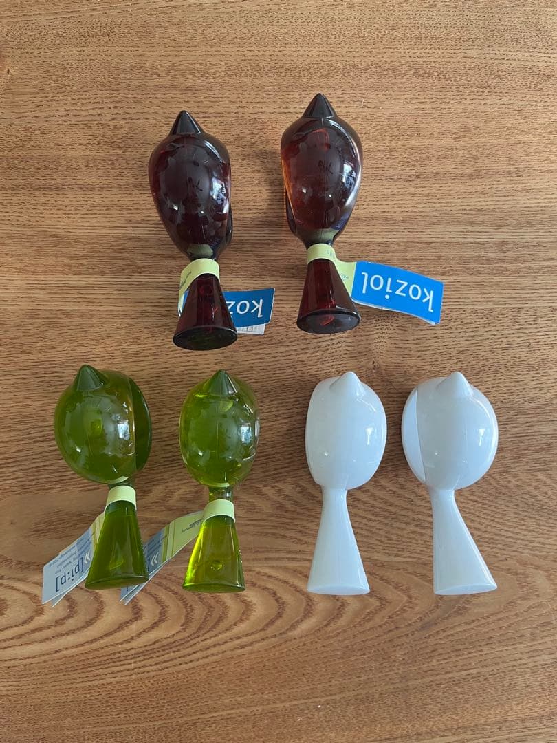 Napkin Rings, Bird Shape, Set of 6, Koziol, Unused, Price Reduced