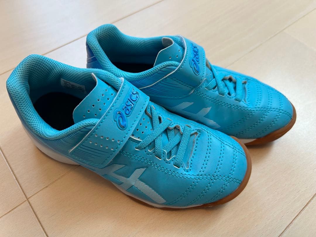 ASICS JUNIOLE Indoor Futsal Shoes Light Blue 18cm