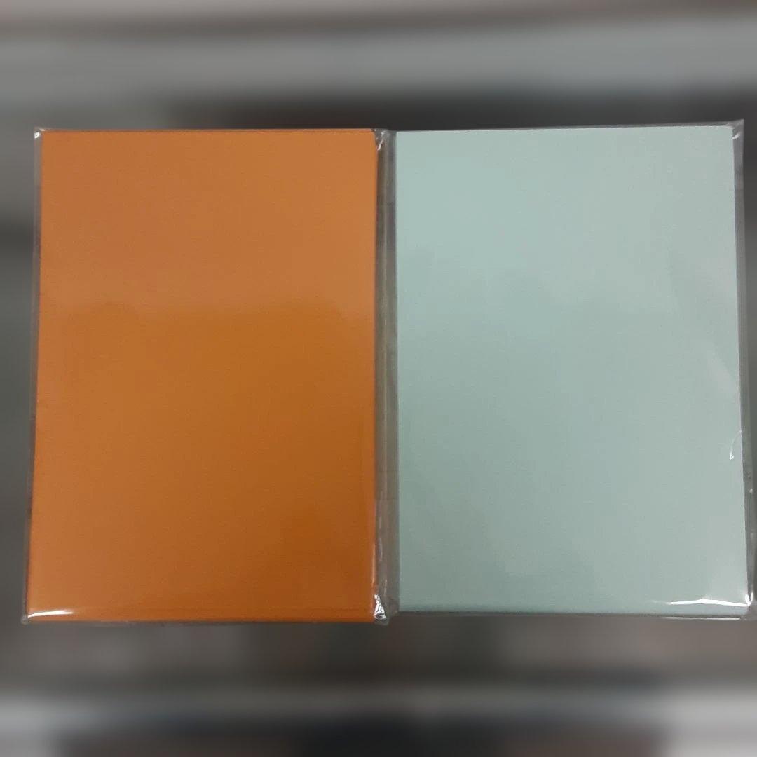 A4 Color Paper, 100 Sheets, Orange & Light Blue