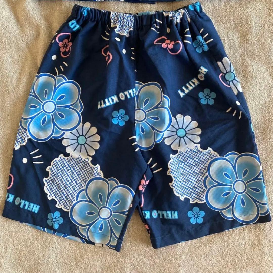 ★Japan Exclusive★ Hello Kitty Jinbei - Heisei Retro - Navy - Roomwear - S