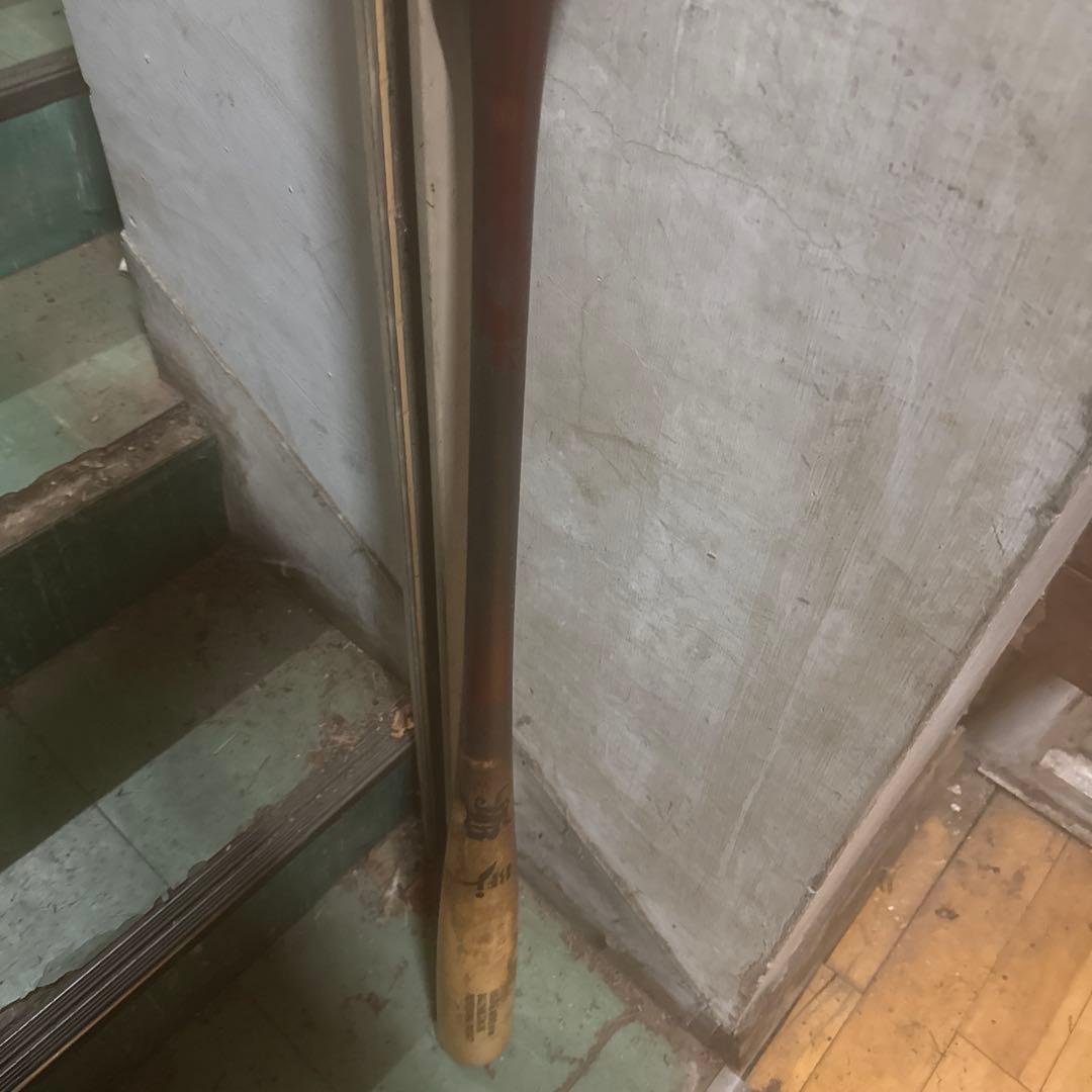 Hardball baseball bat, wooden, approx. 84cm, used condition